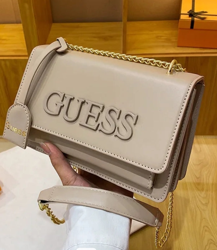 Guess Woven Shoulder Tote Bag