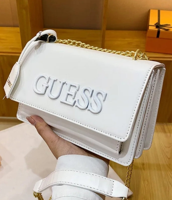 Guess Woven Shoulder Tote Bag