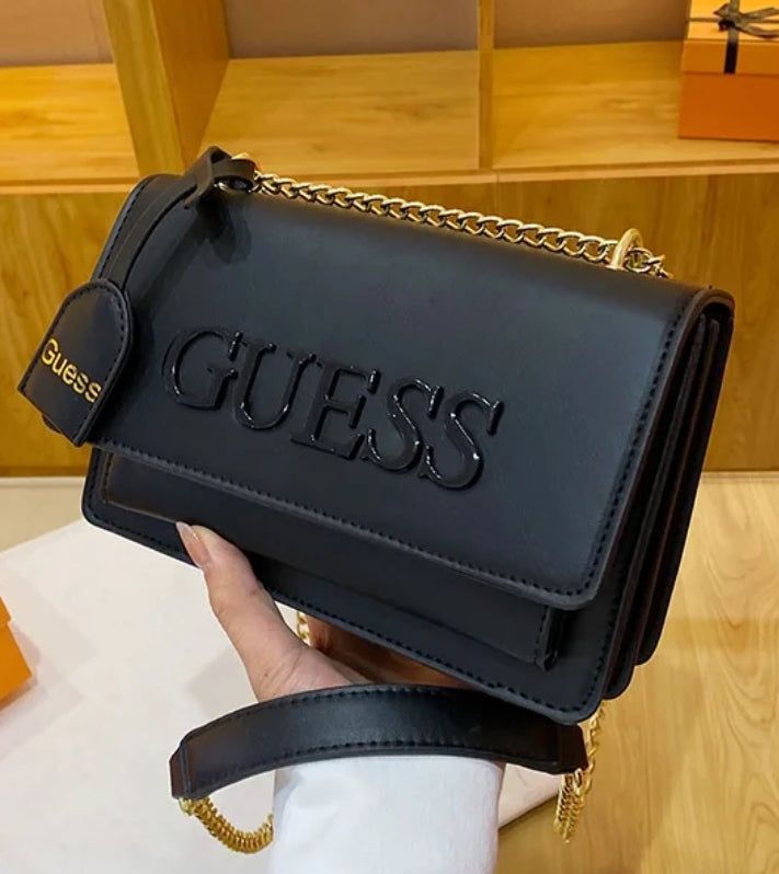 Guess Woven Shoulder Tote Bag