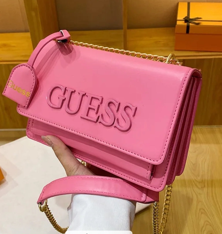 Guess Woven Shoulder Tote Bag