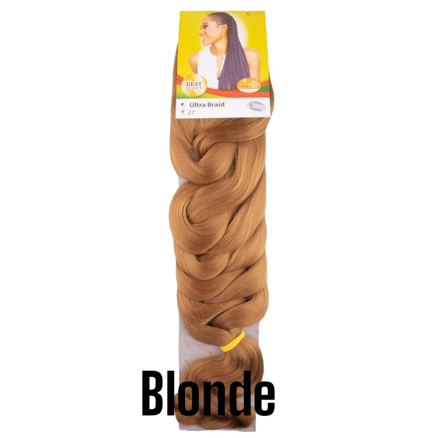 X-Pression Ultra Braid 82” – 100% Kanekalon Braiding Hair | Lightweight, Tangle-Free, Hot Water